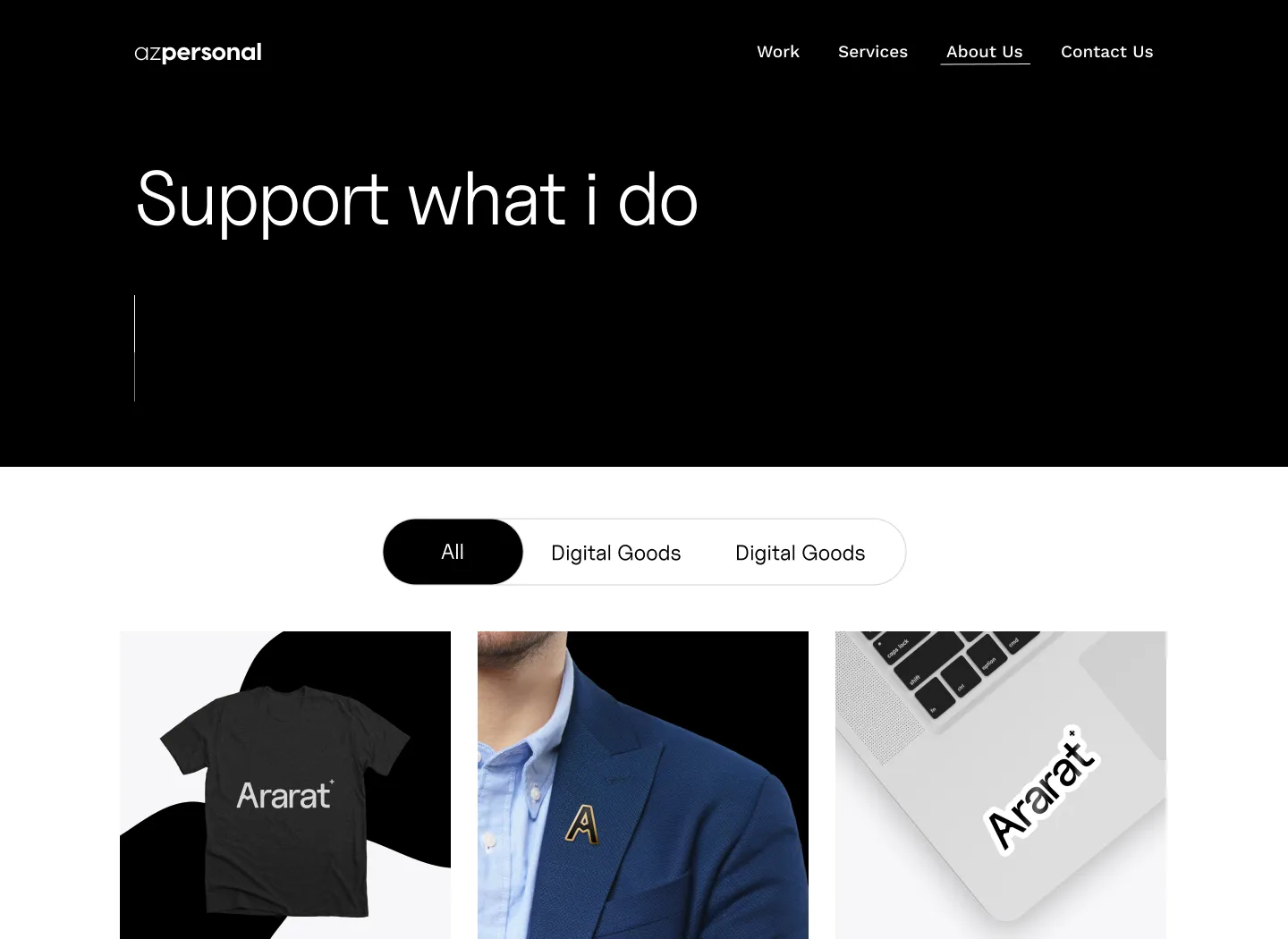 Portfolio Webflow Template - Ararat - Designed by Azwedo.com and Wedoflow.com