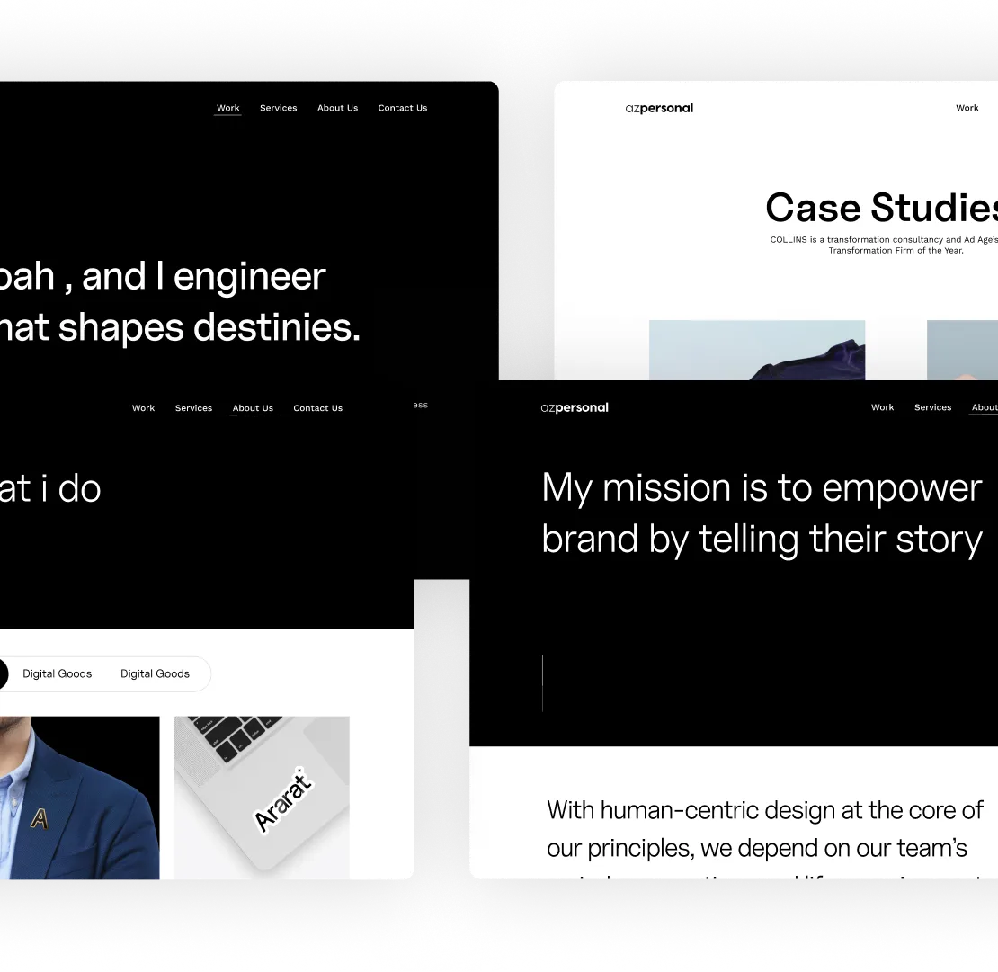 Portfolio Webflow Template - Ararat - Designed by Azwedo.com and Wedoflow.com
