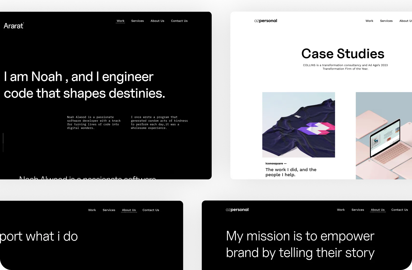 Portfolio Webflow Template - Ararat - Designed by Azwedo.com and Wedoflow.com
