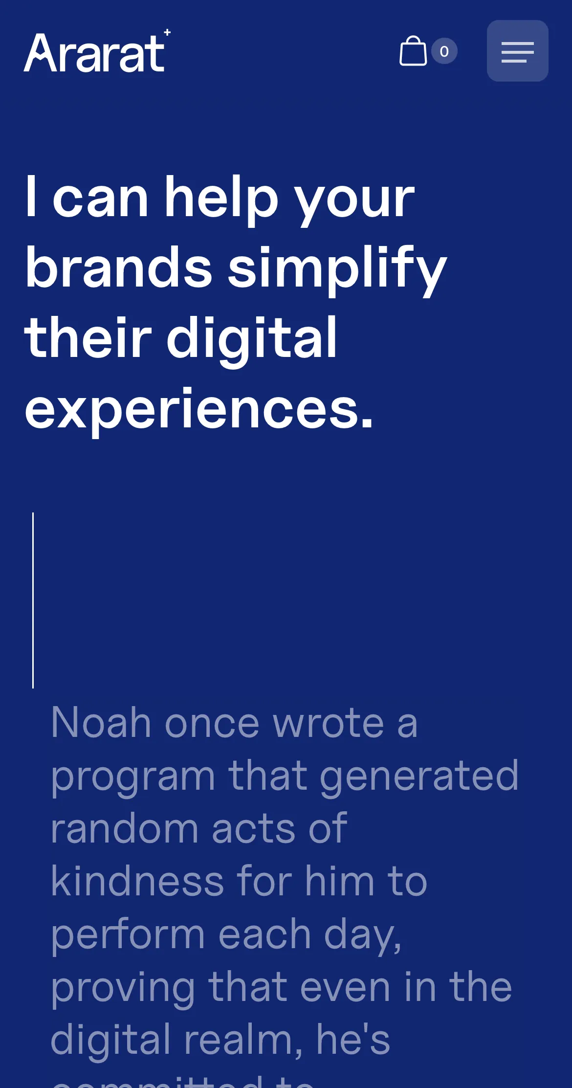 Portfolio Webflow Template - Ararat - Designed by Azwedo.com and Wedoflow.com