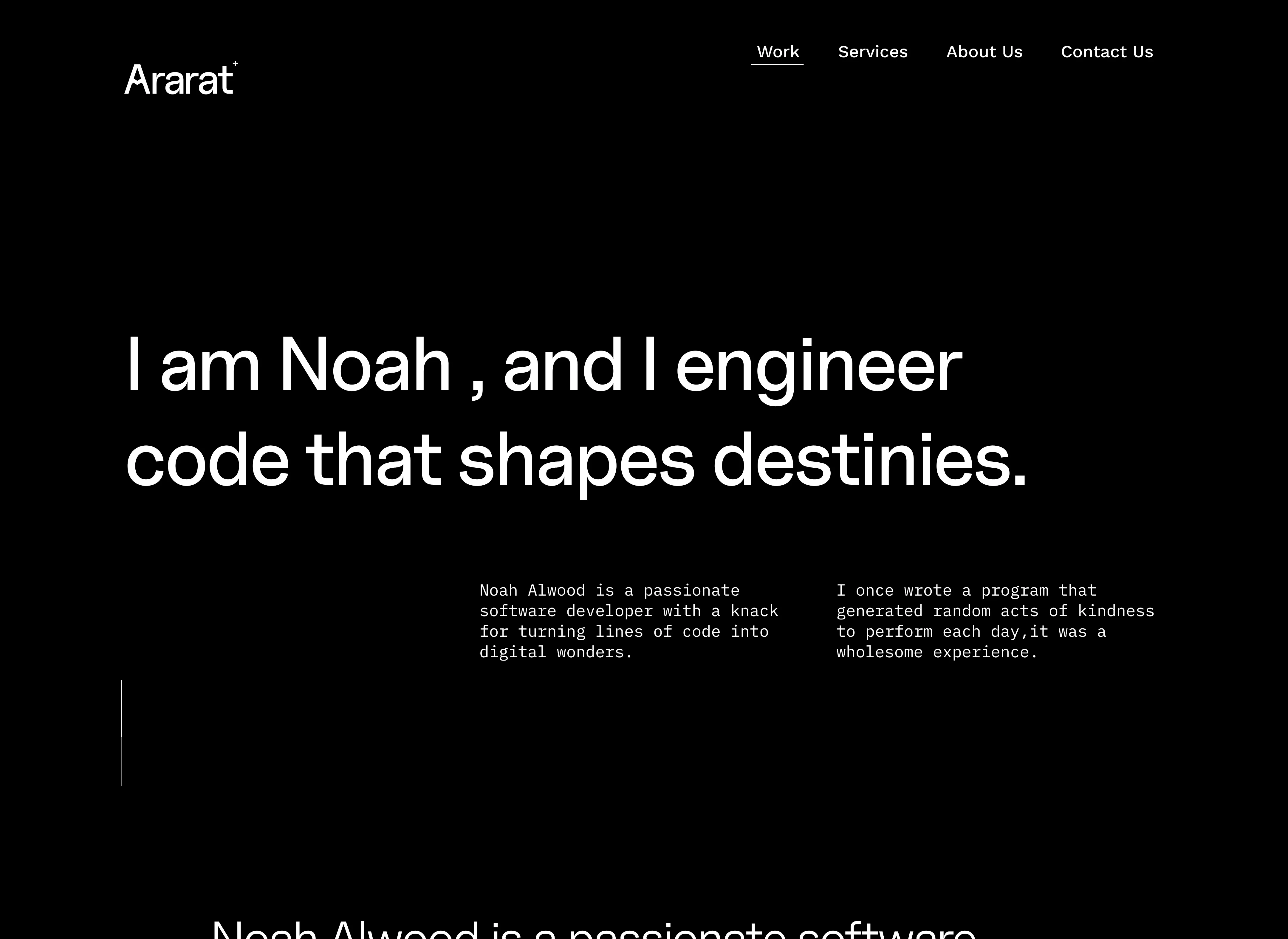 Portfolio Webflow Template - Ararat - Designed by Azwedo.com and Wedoflow.com