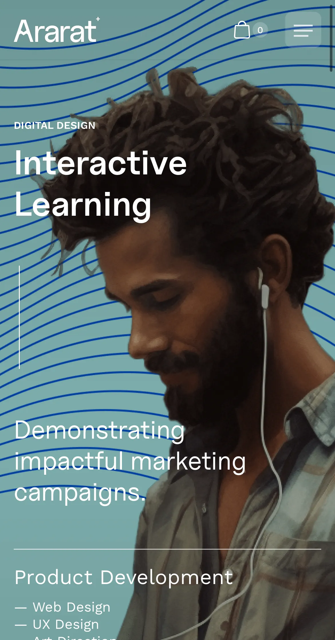 Portfolio Webflow Template - Ararat - Designed by Azwedo.com and Wedoflow.com