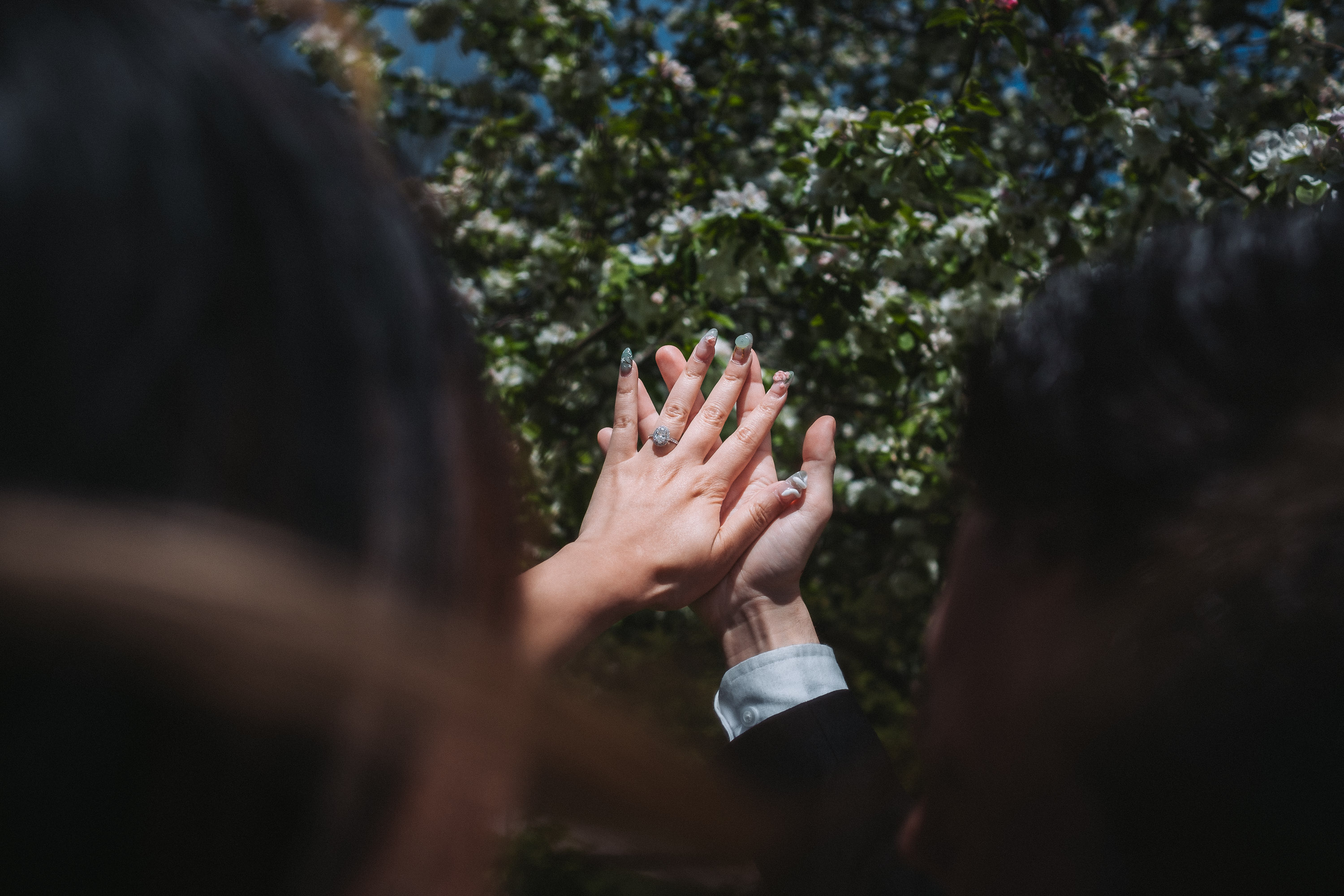 Engaged couple on a yacht in Toronto during a pre-wedding photoshoot