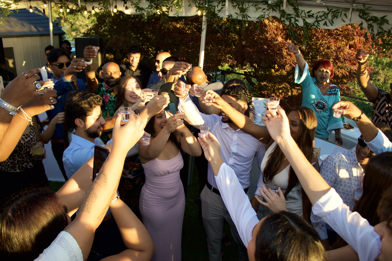 Engaged couple on a yacht in Toronto during a pre-wedding photoshoot