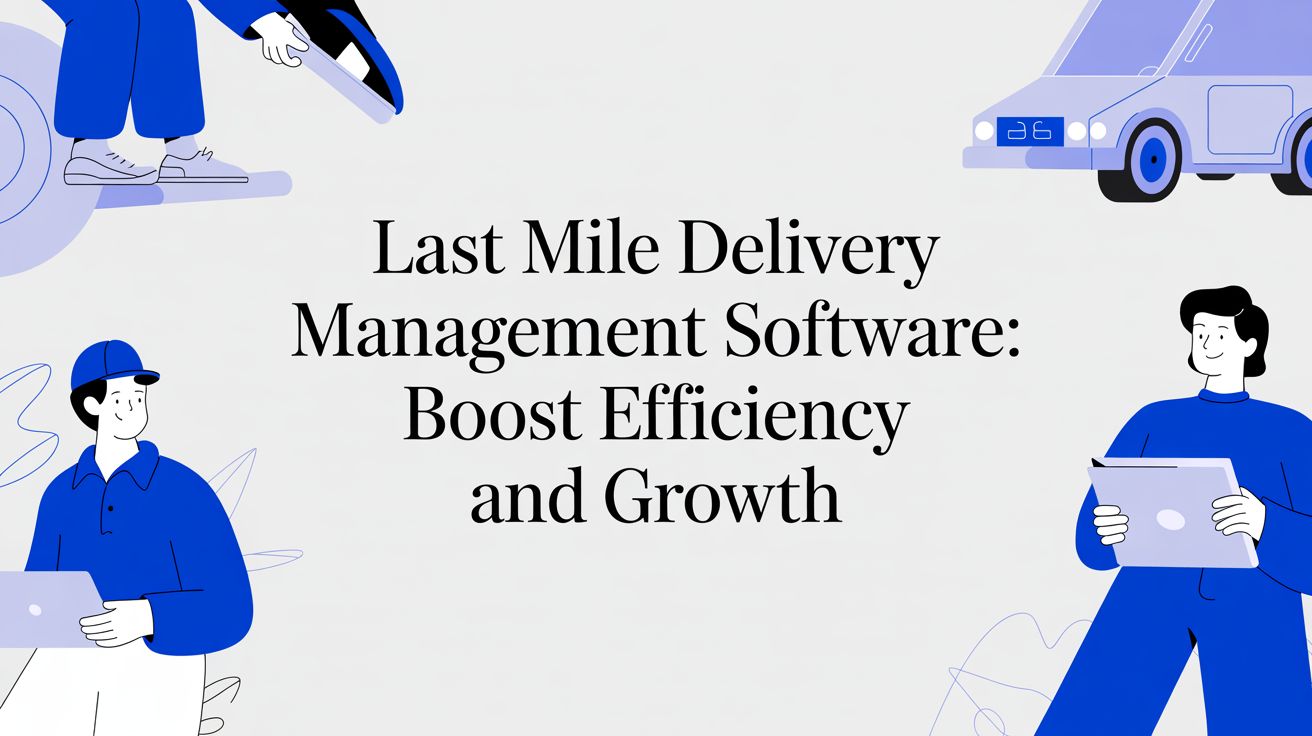 Last mile delivery management software: Boost Efficiency and Growth