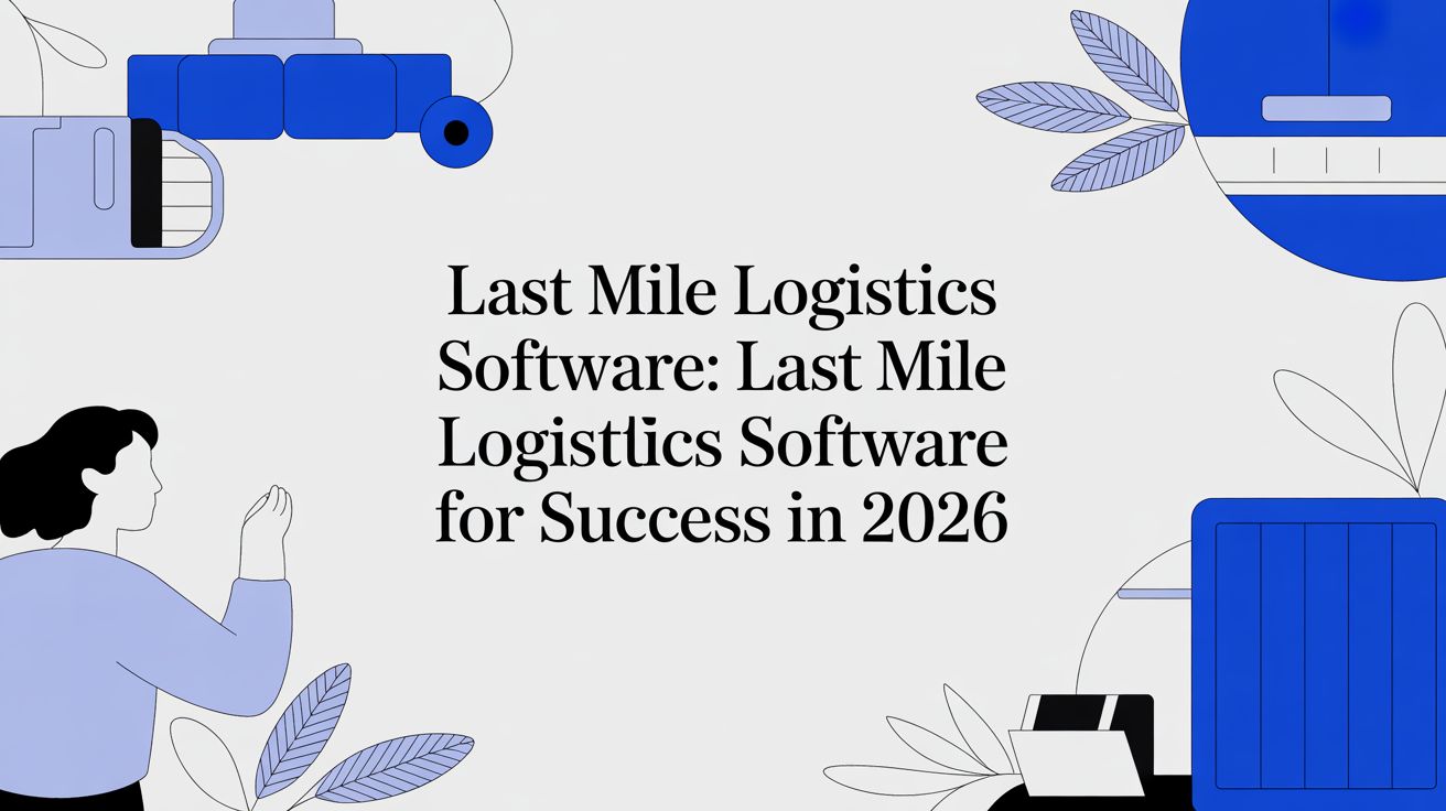 Last Mile Logistics Software: last mile logistics software for success in 2026