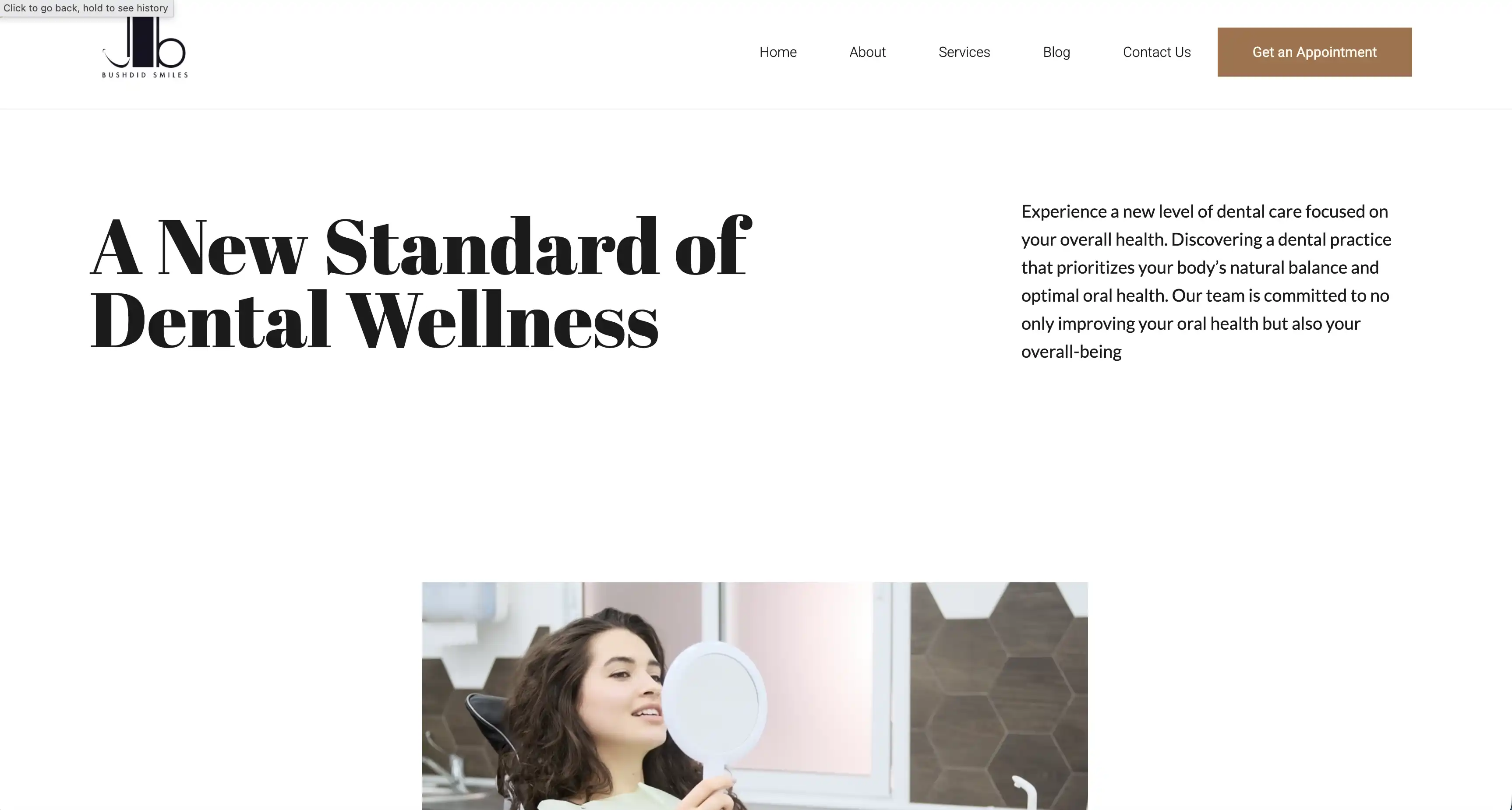 Bushdid Smiles Brand Website