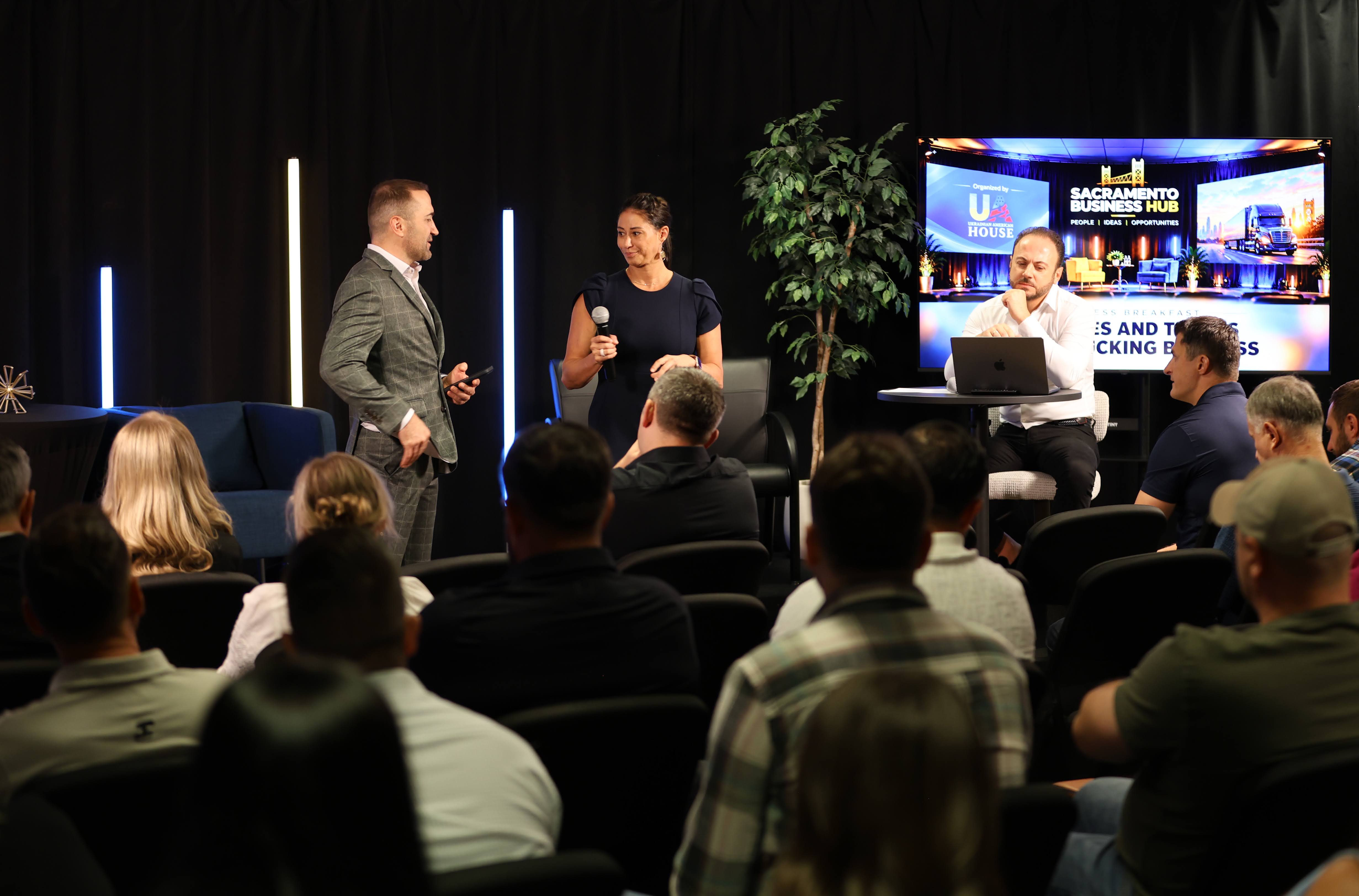 More than 50 trucking industry professionals gathered at Sacramento Business Hub for a timely conversation about market challenges, industry insights, and new opportunities for collaboration across Northern California.