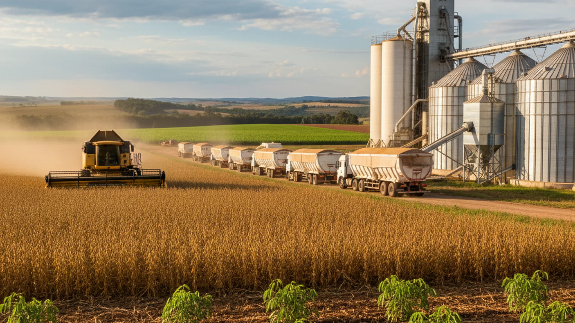 Post-harvest soybean handling and storage facility