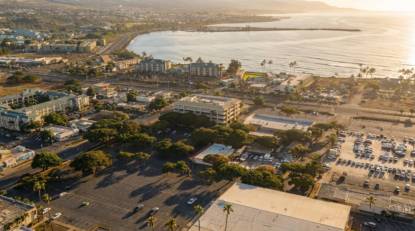 Aerial view of the WorkStar Maui clinic location