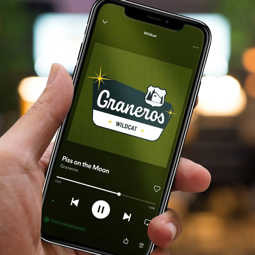 Graneros Wildcat Spotify on Phone