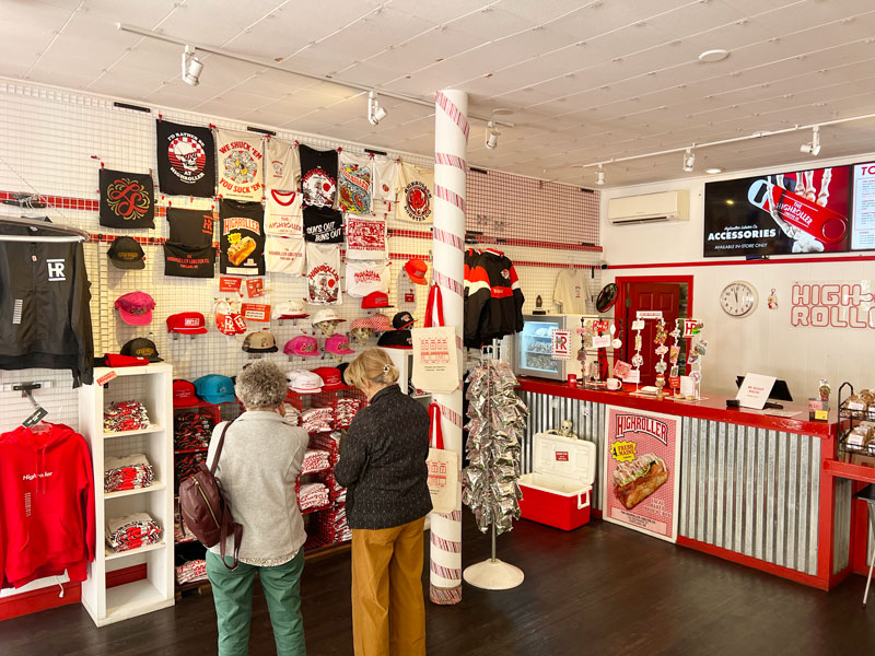 Gift shop at Highroller Lober Co.