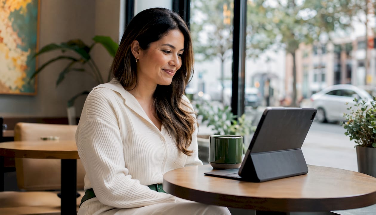 Woman engaged in trusting telehealth psychiatric session