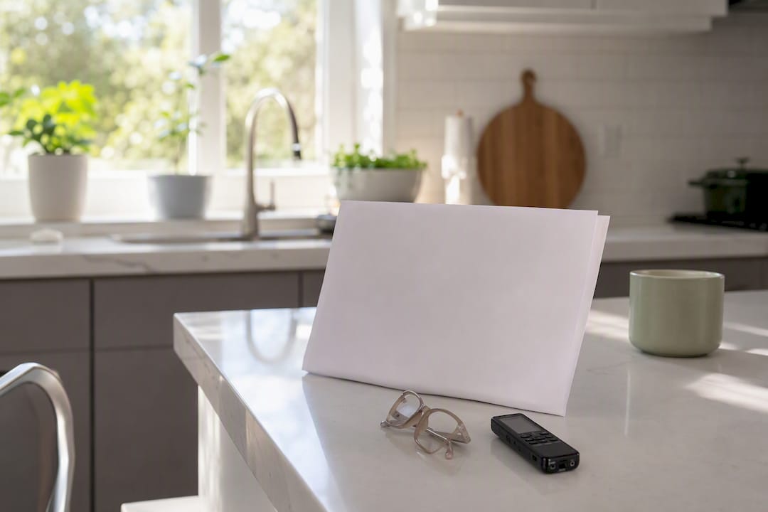 Medical summary document turning diffused light