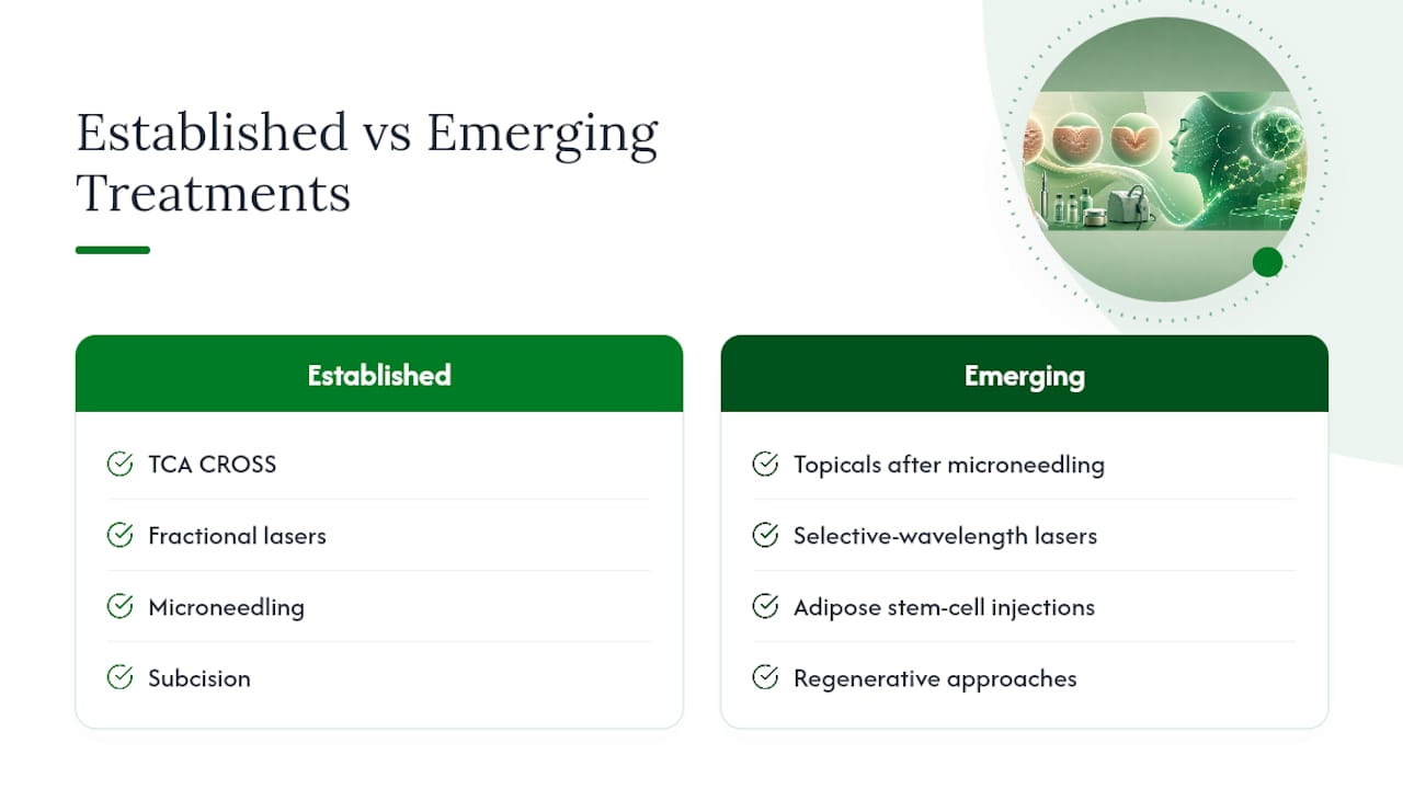What's Coming Next in Scar Treatment Research — overview diagram