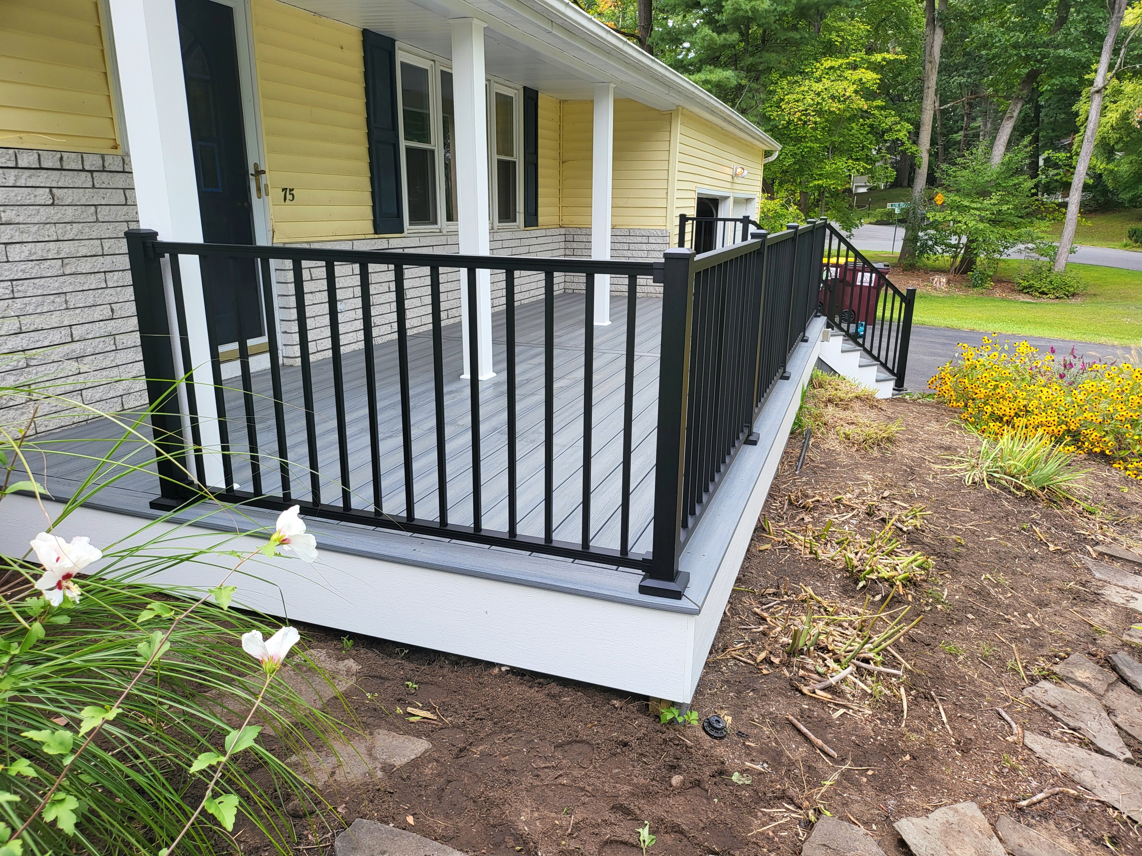 image of a completed backyard project (for a landscaping service)