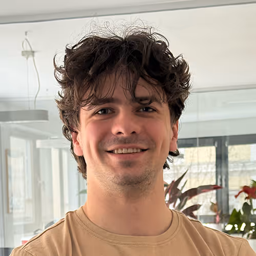 Portrait of Adam Demečko engeneer at EOF s.r.o. 