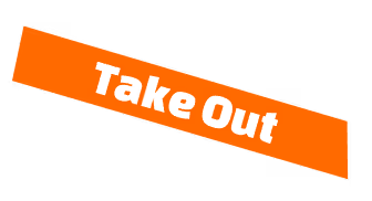 Take Out button label.