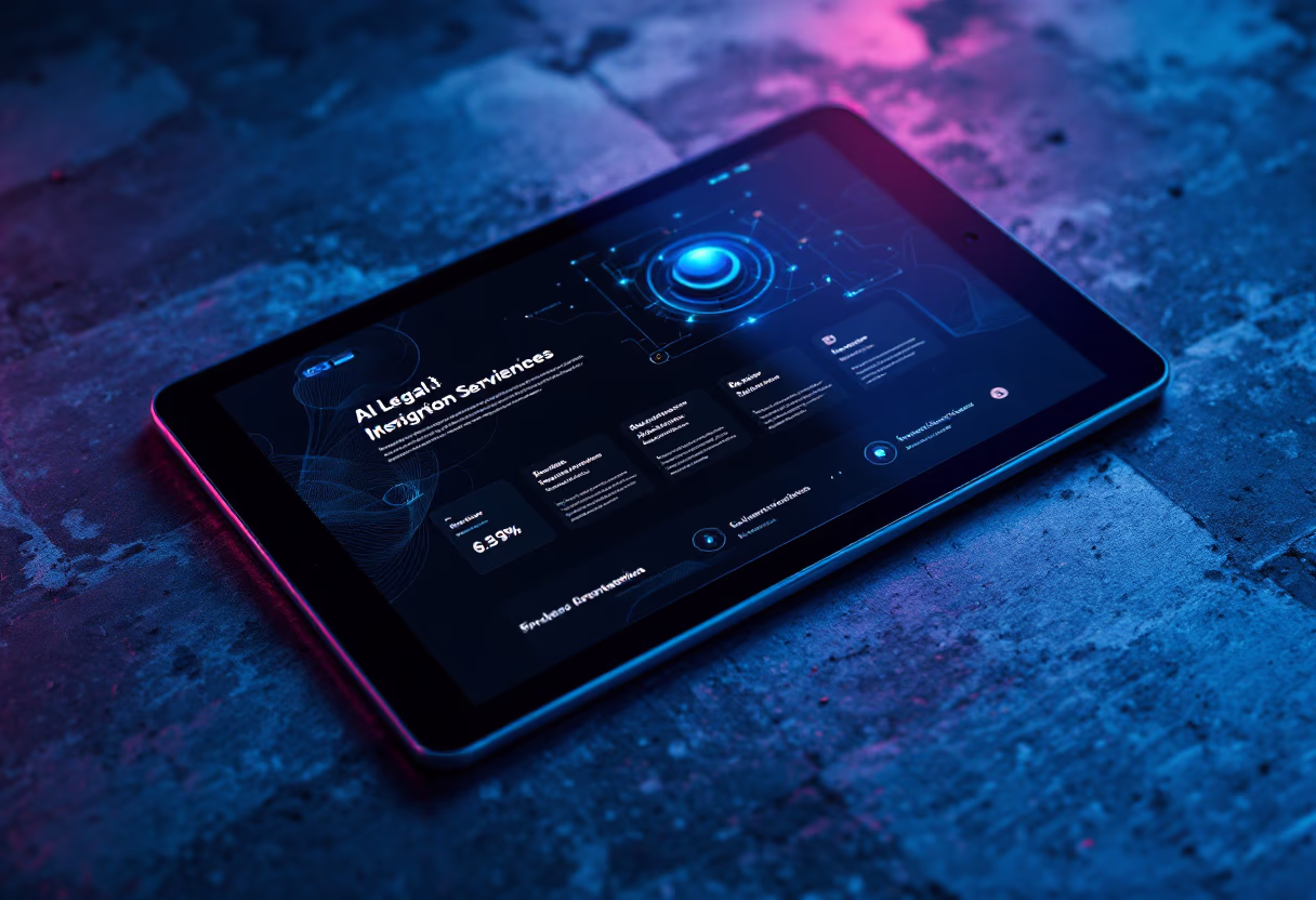 [digital project] a website homepage design (for an ai legal tech company)