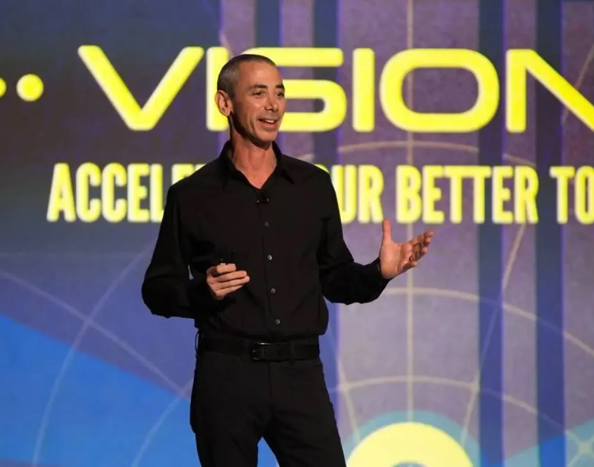 Steven Kotler speaking on stage