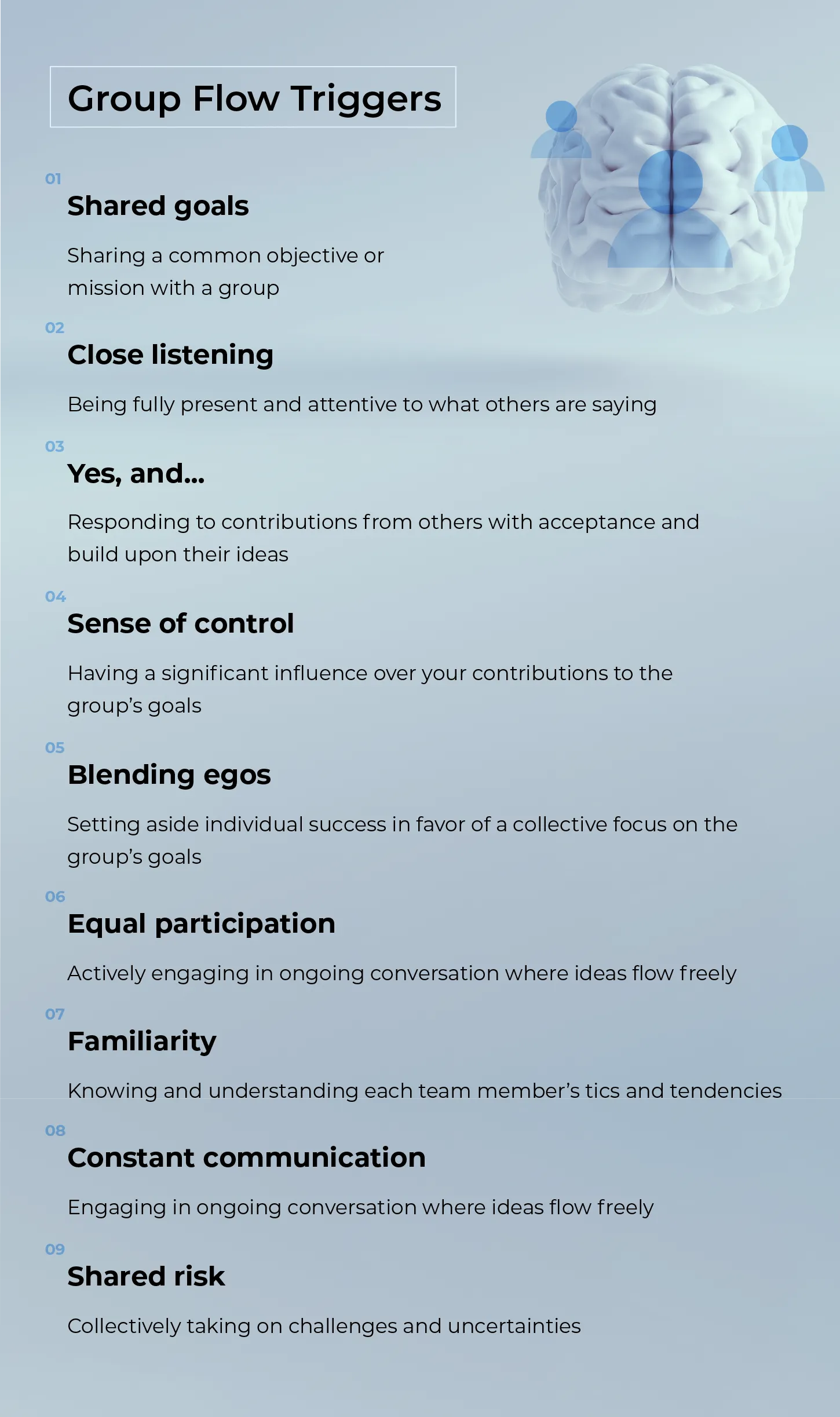 List of group flow triggers