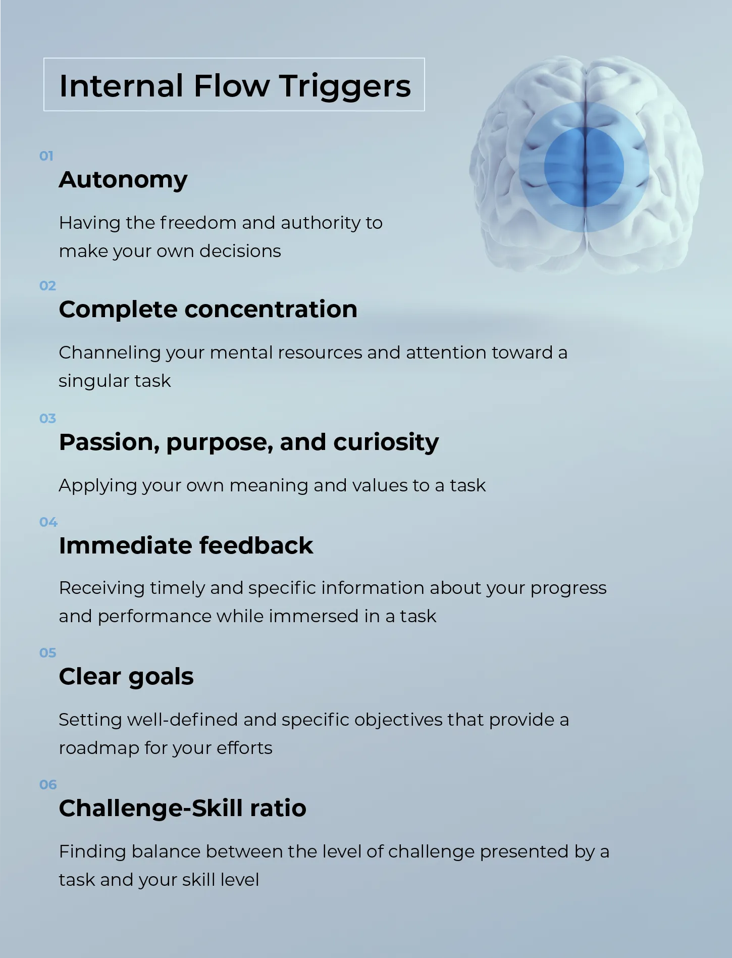 List of internal flow triggers