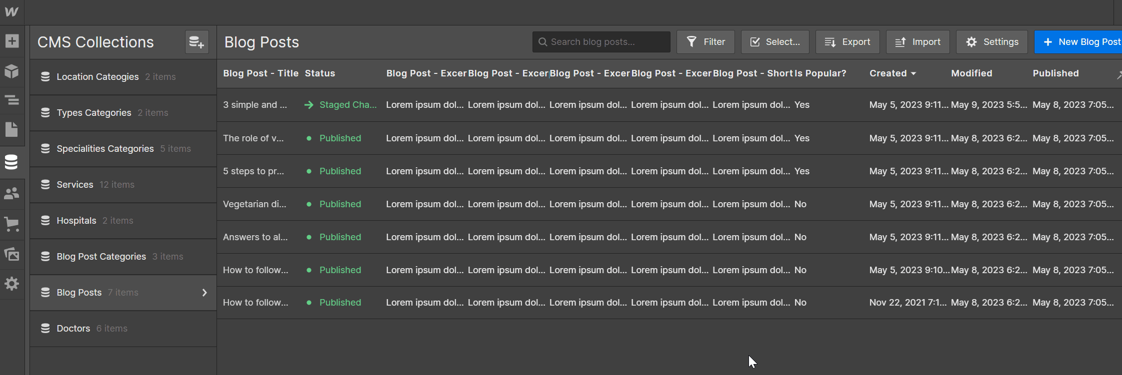 Start Here Cms - Doctr X Webflow Template