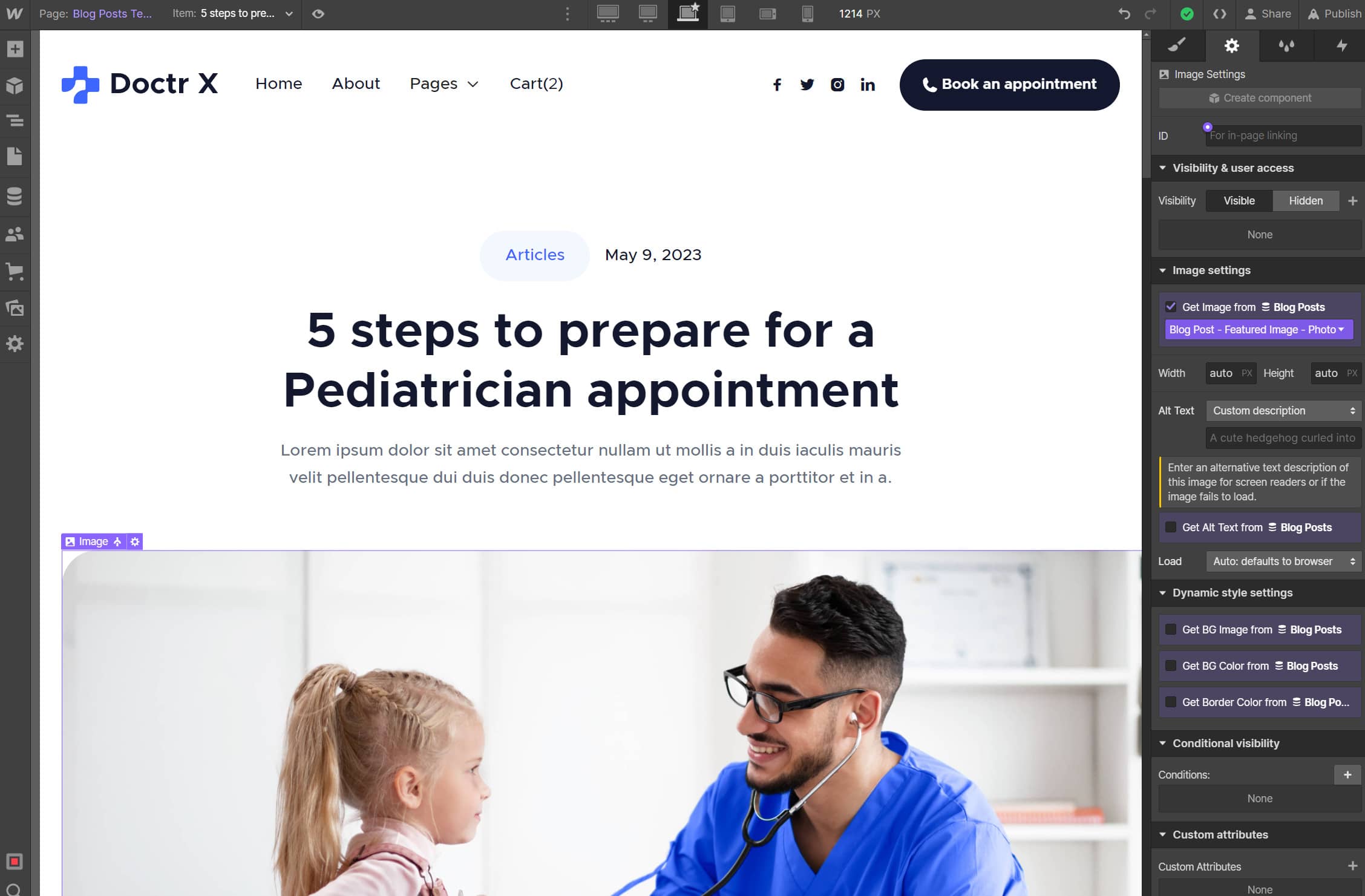 Start Here Cms Post - Doctr X Webflow Template