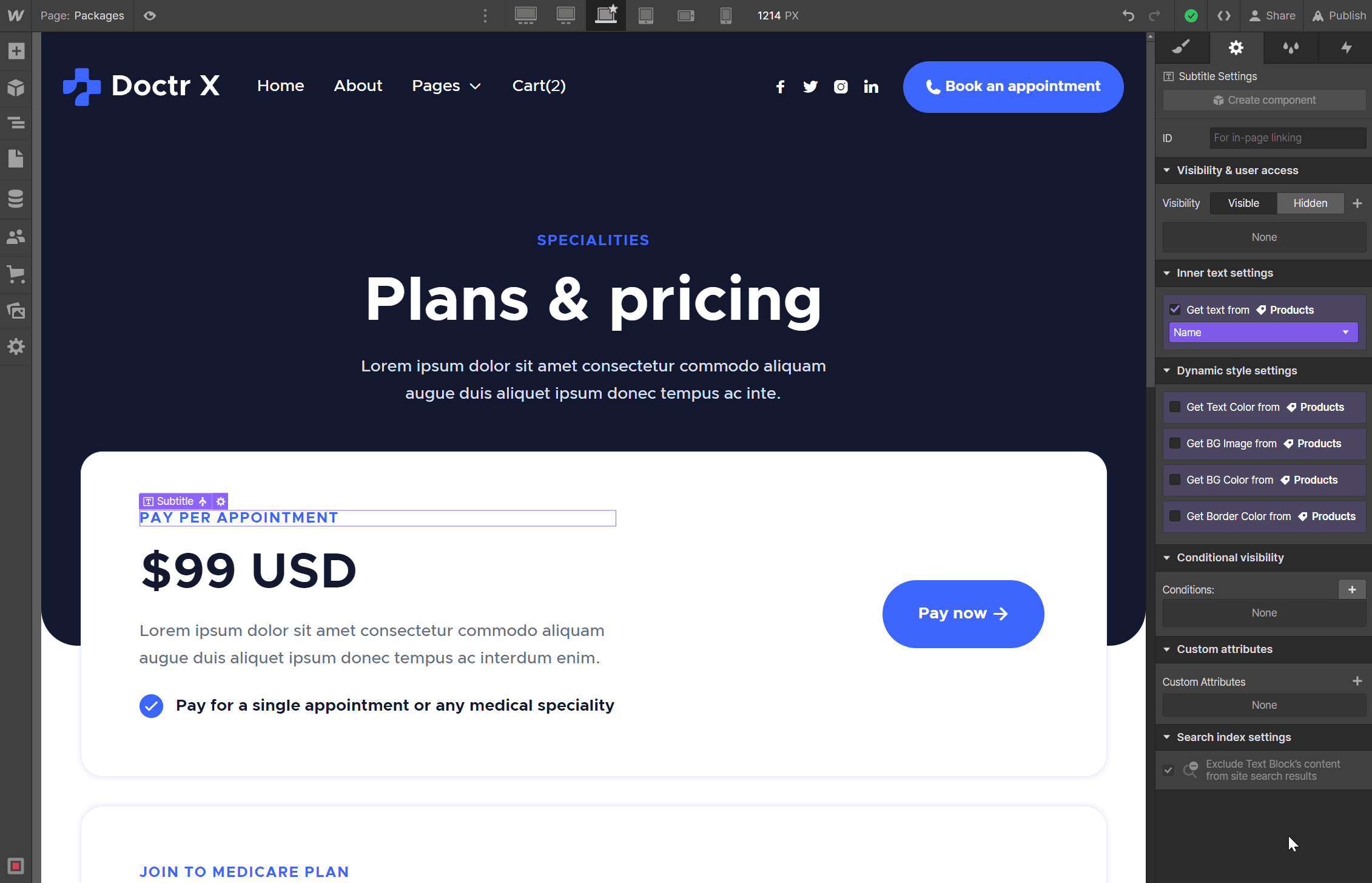 Start Here Products Backups - Doctr X Webflow Template