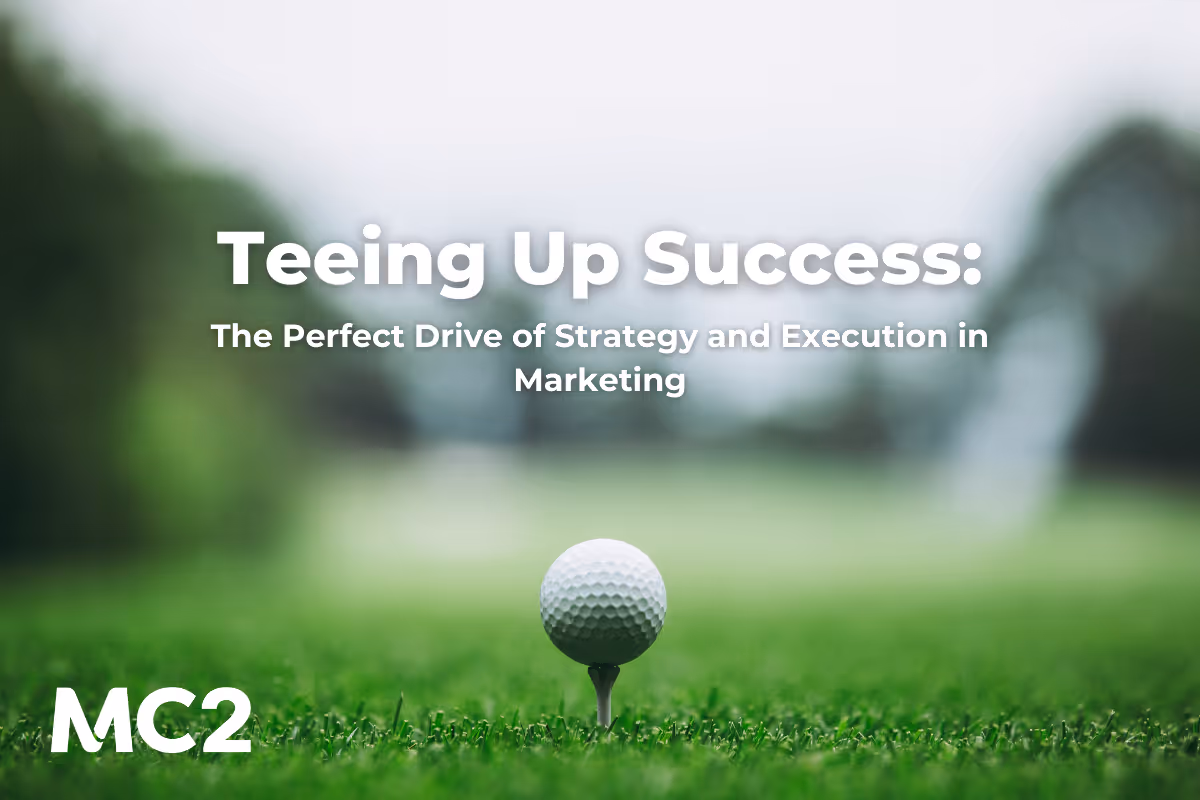 Golf ball displaying the perfect drive and execution in marketing