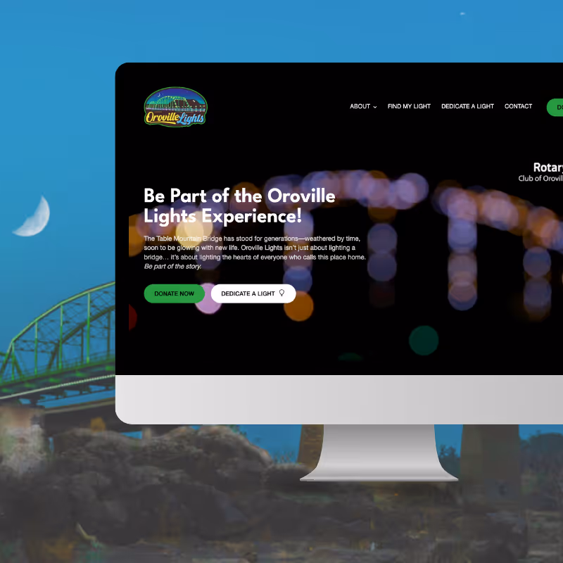 Oroville Lights Website