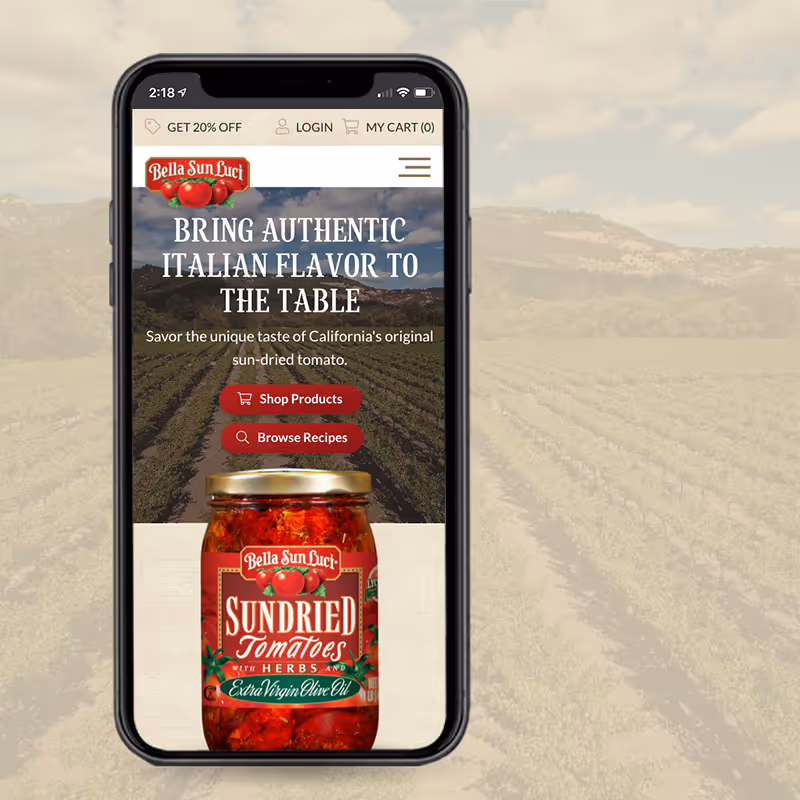 Bella Sun Luci Website