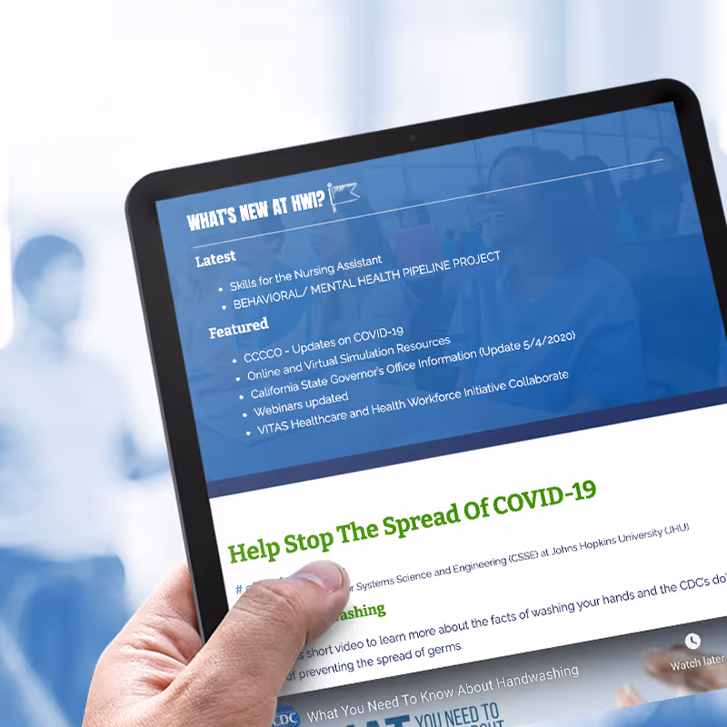 Health Workforce Initiative Website