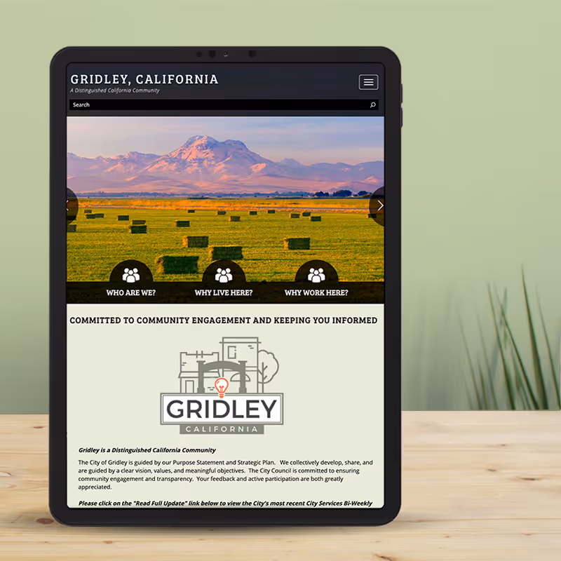 City of Gridley Website