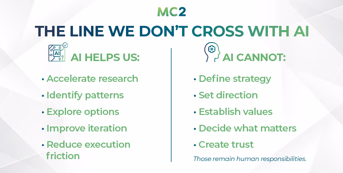 The Line We Don't Cross with AI