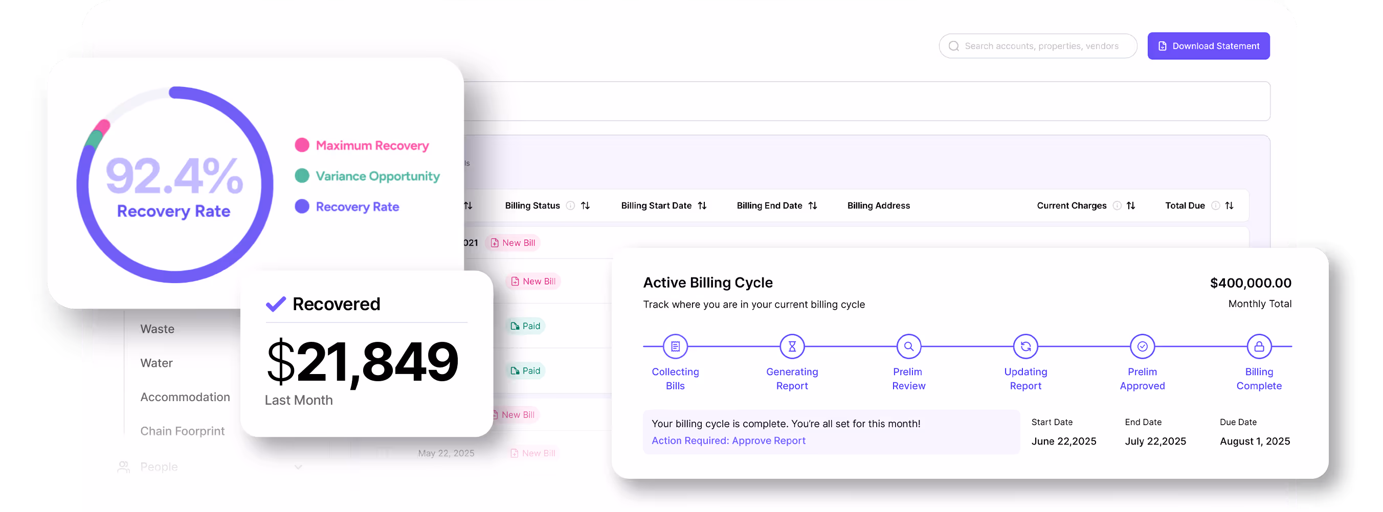 Billee platform screenshot
