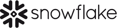 Snowflake company logo with a stylized snowflake icon and the word 'snowflake'.