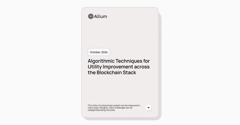 Algorithmic Techniques for Utility Improvement Across the Blockchain Stack