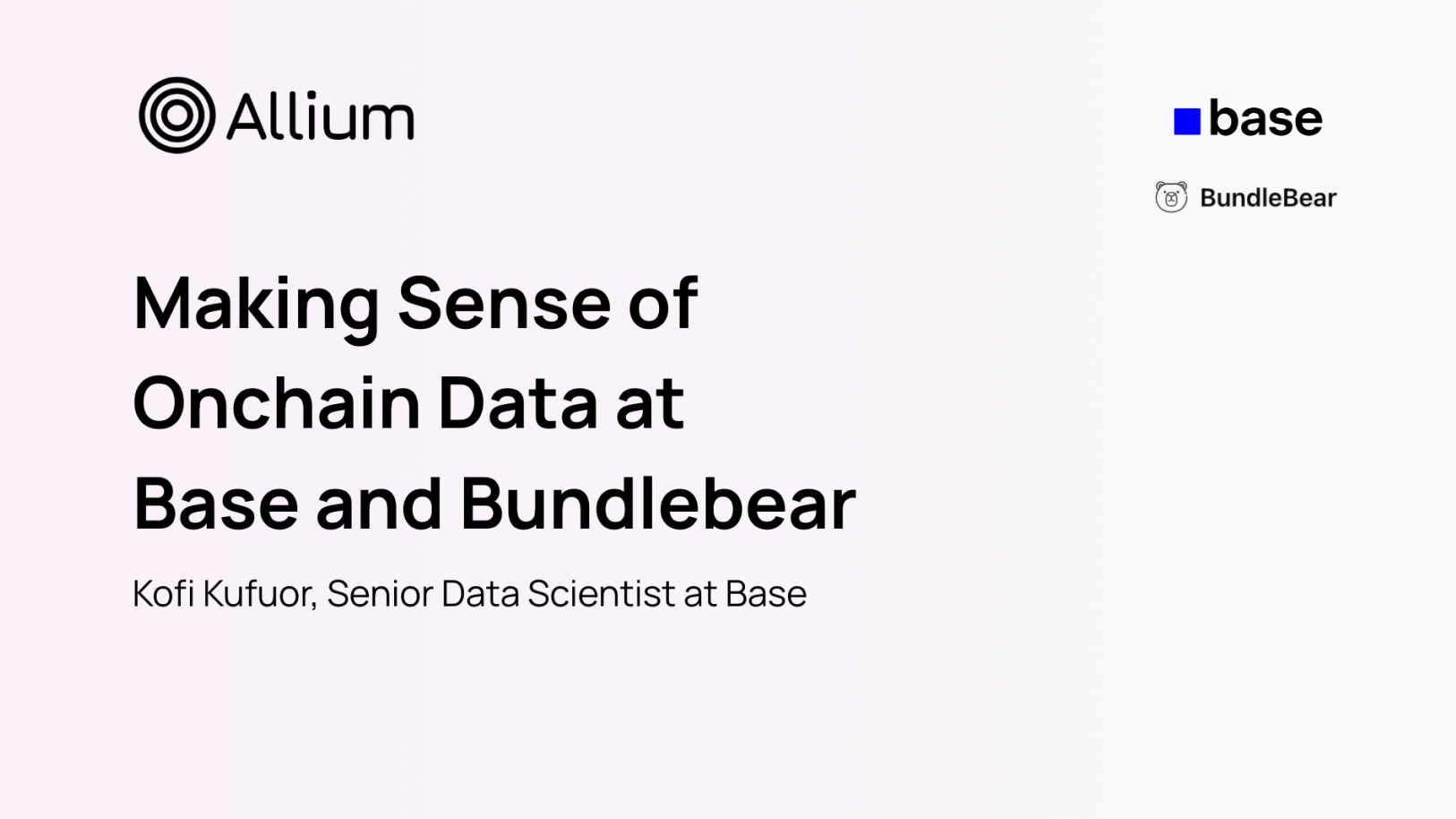 Making Sense of Onchain Data at Base and Bundlebear