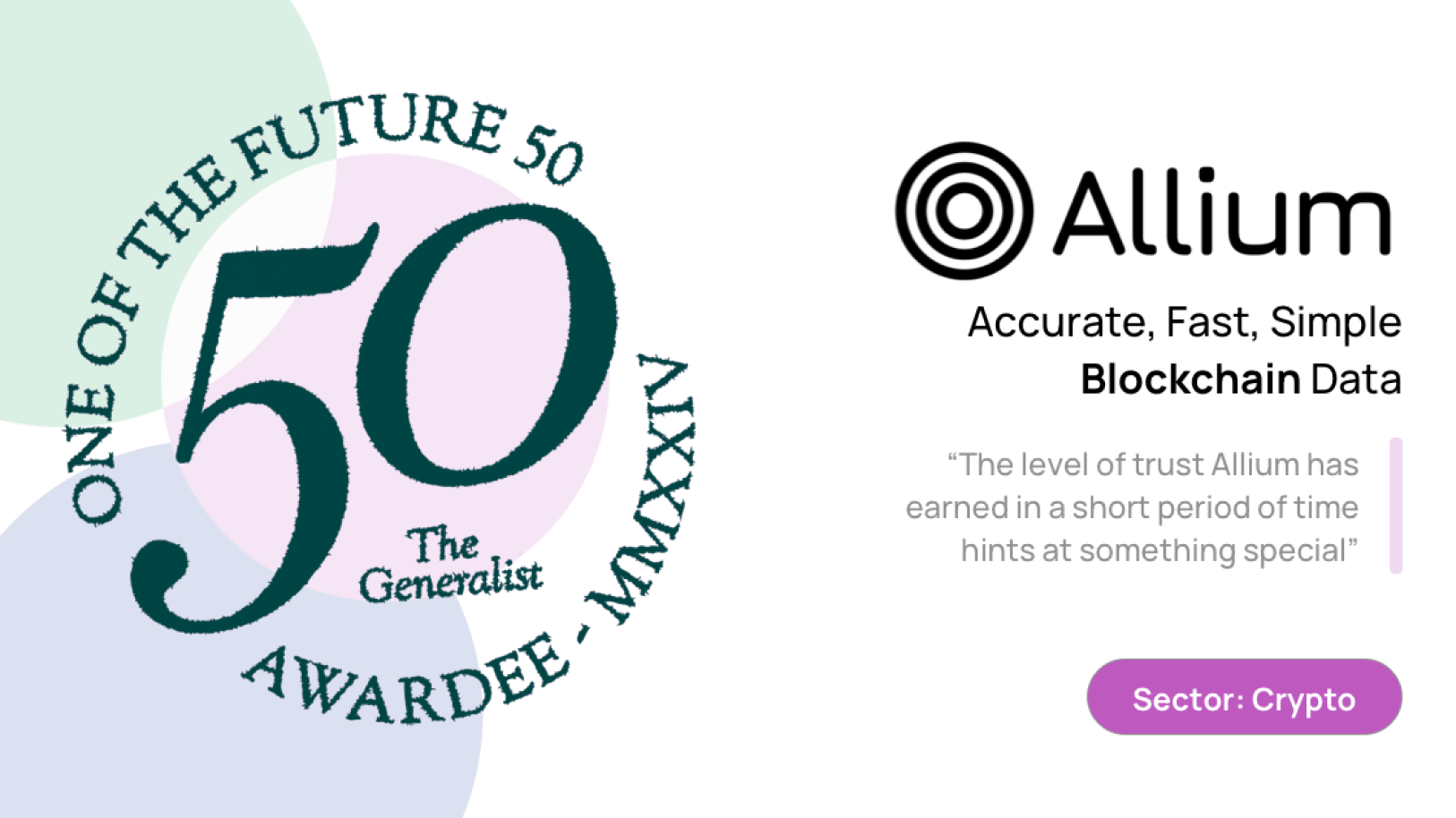 The Generalist Names Allium as One of 2024's Future 50 Startups