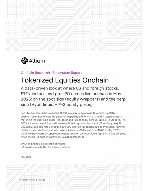 Tokenized Equities Onchain: $4B and Growing