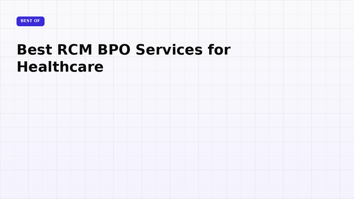 Best RCM BPO Services for Healthcare (2026)