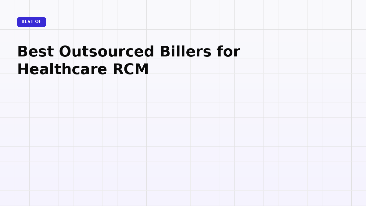 Best Outsourced Billers for Healthcare RCM (2026)