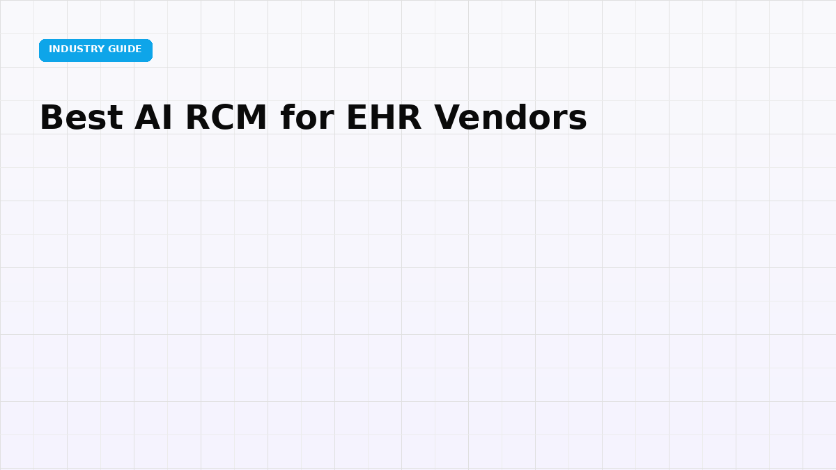 Best AI RCM for EHR Vendors: Embedded Claim Status and Appeals