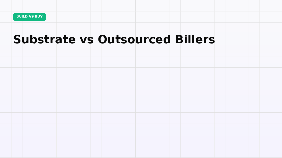 Substrate vs Outsourced Billers: Automate AR Without a Vendor