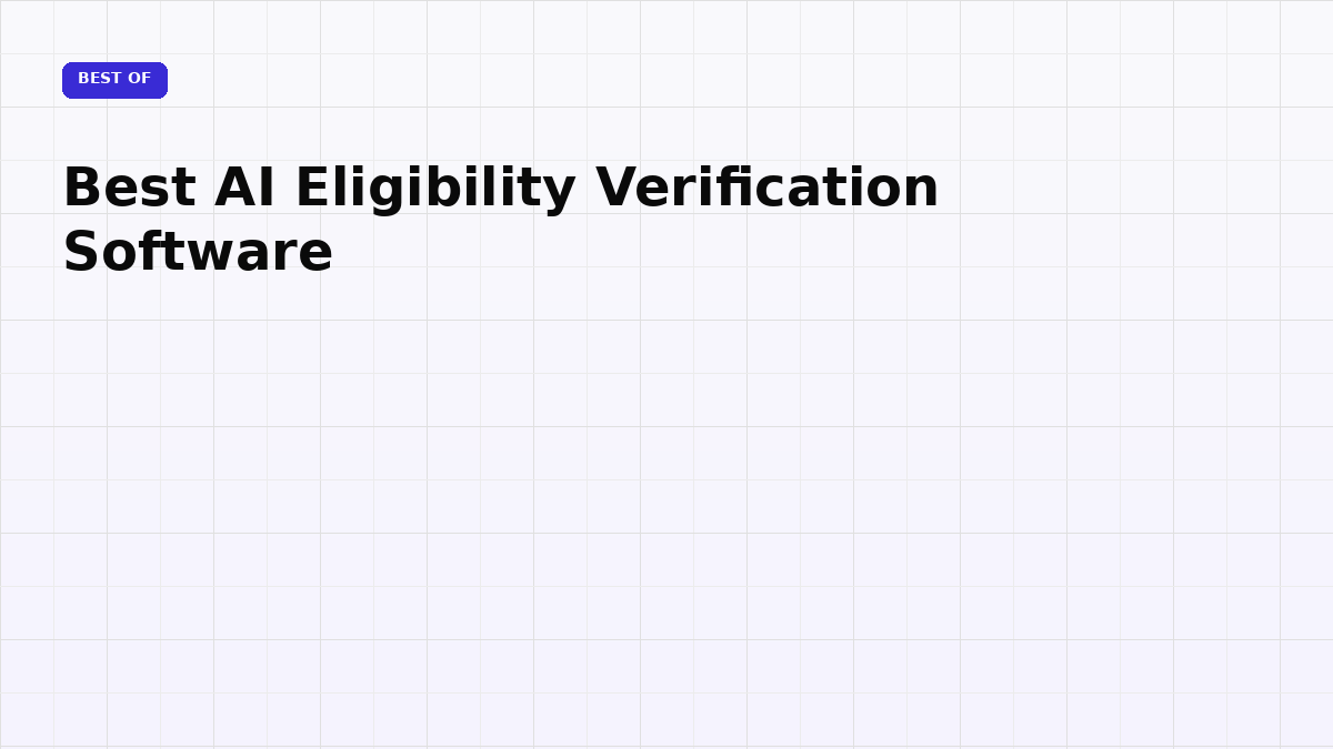 Best AI Eligibility Verification Software (2026)