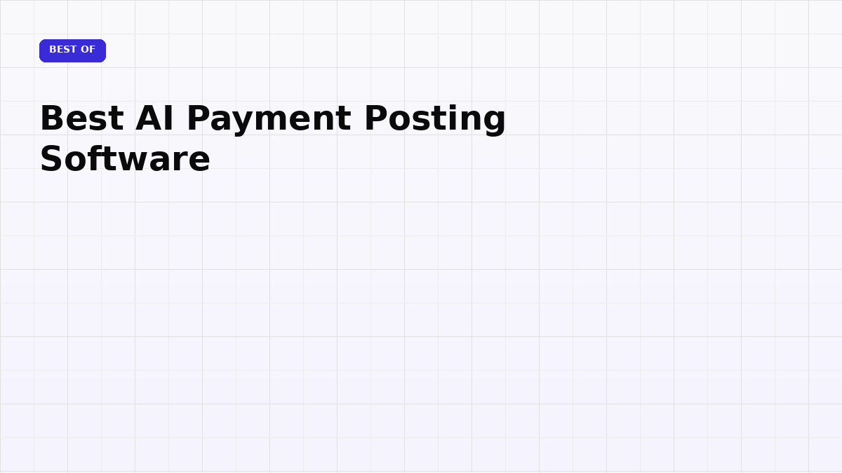 Best AI Payment Posting Software (2026)