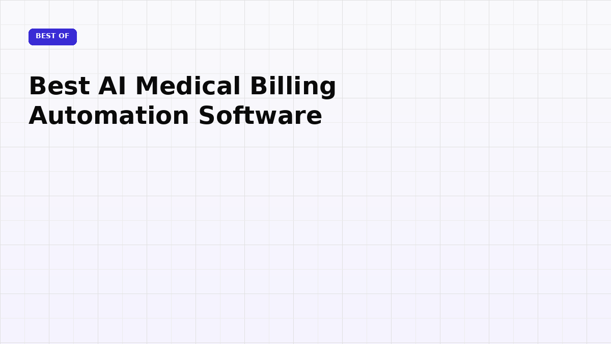 Best AI Medical Billing Automation Software (2026)