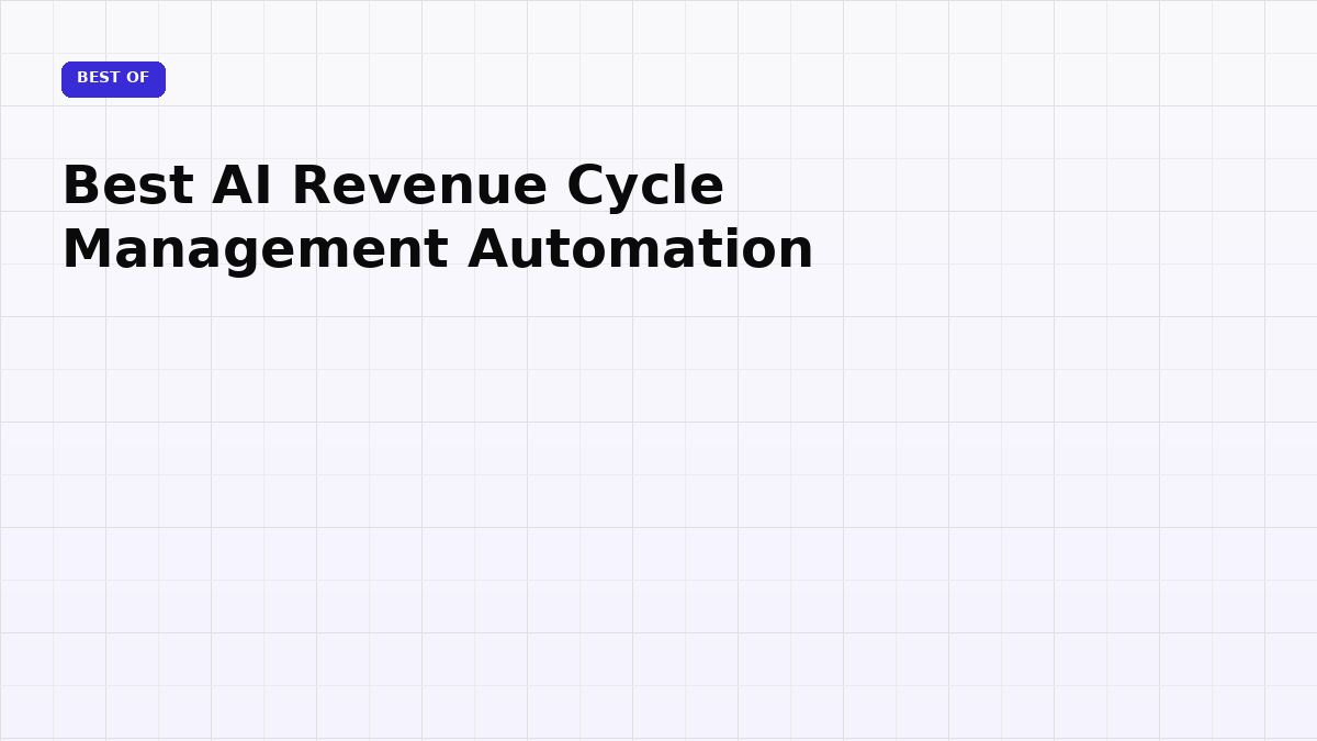 Best AI Revenue Cycle Management Automation (2026)