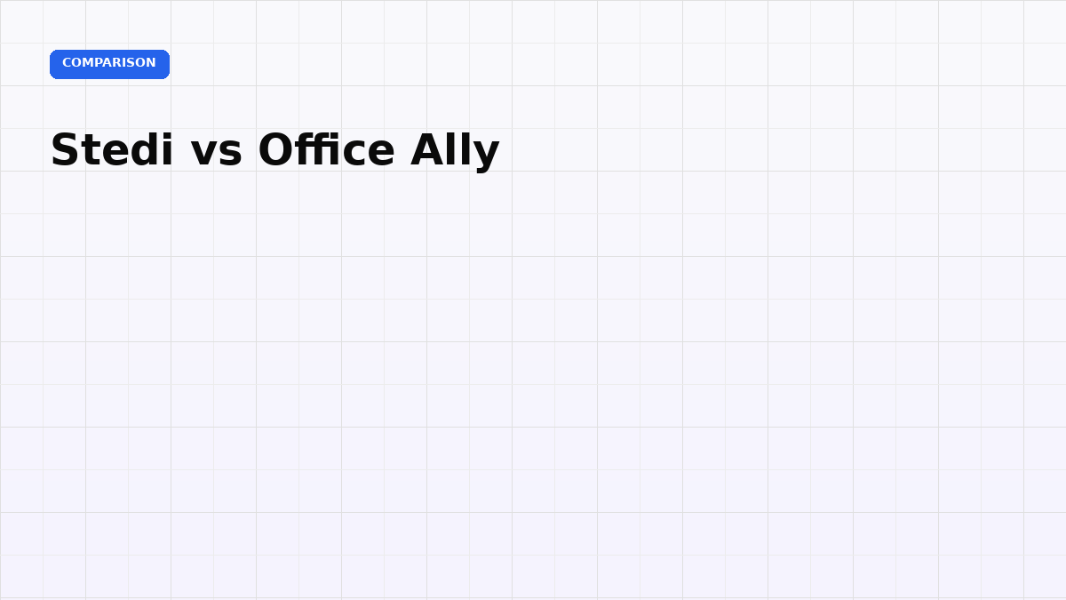 Stedi vs Office Ally: Clearinghouse Comparison for RCM Teams